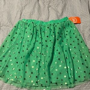 Green Shamrock Tulle Skirt | Elastic Waist | St. Patrick’s Day Festive